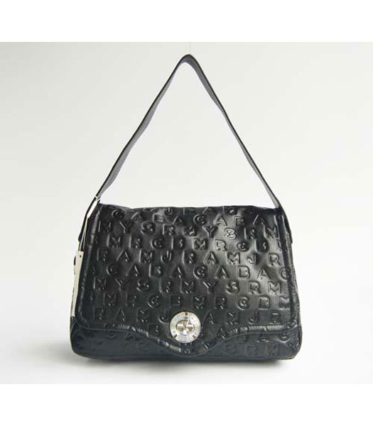 Marc Jacobs Dreamy Logo Hobo Bag Black